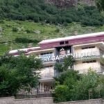 Cherry Garden Hotel Kalam exterior view with green hills, Swat Valley