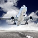 Commercial airplane taking off — Lahore to Jeddah ticket price guide 2026