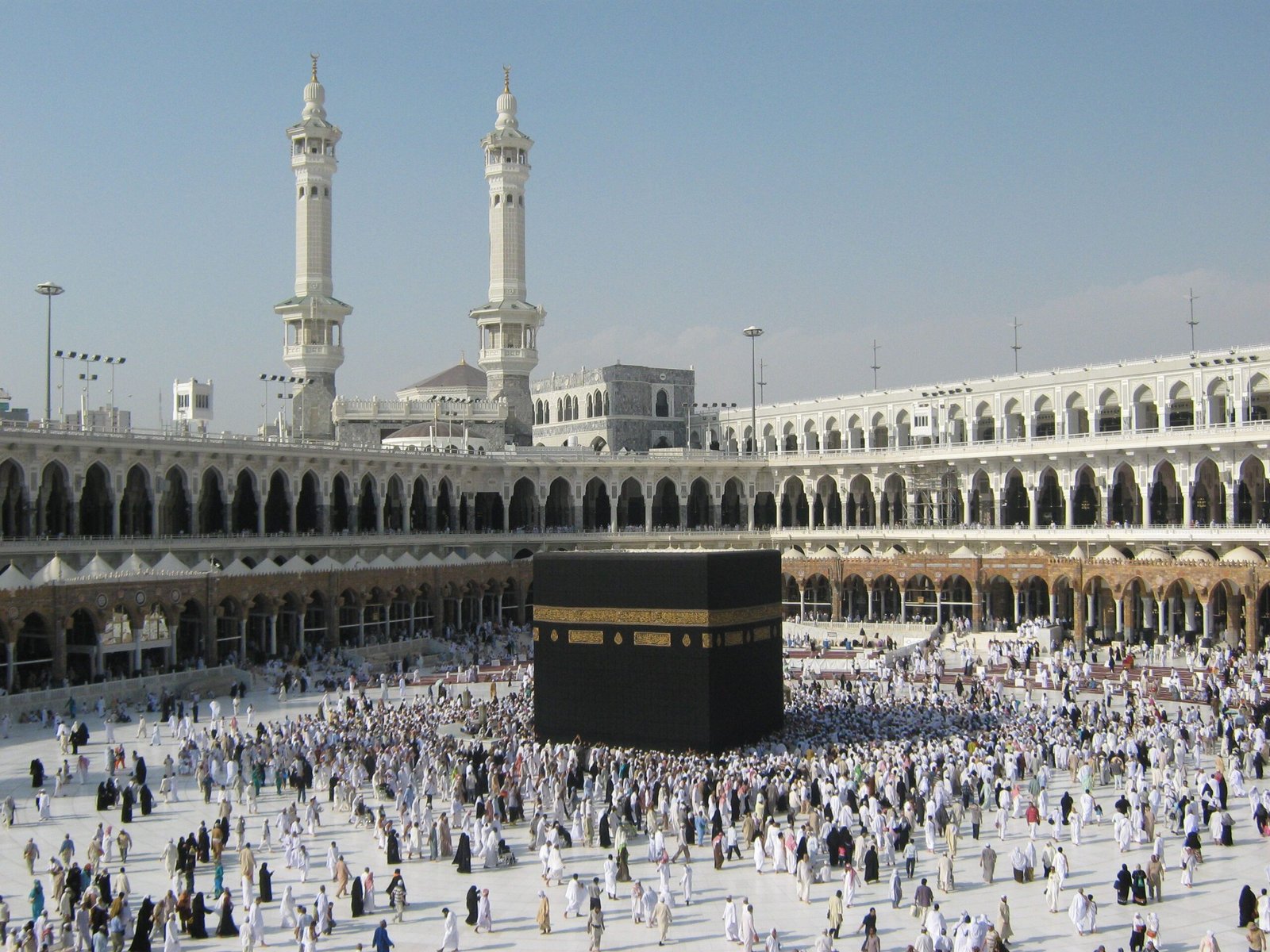 Pilgrims around the Kaaba, Masjid al-Haram, Makkah