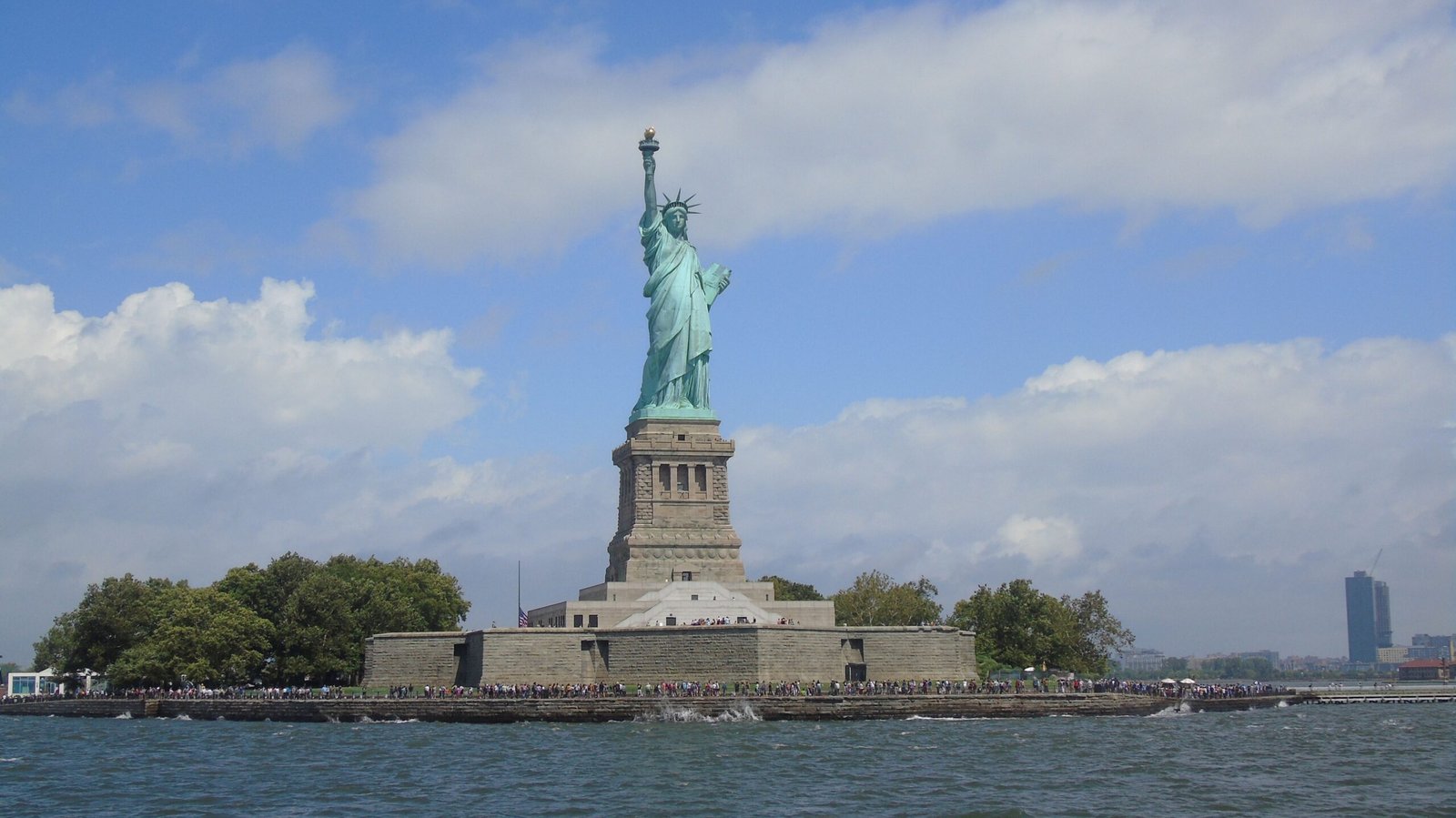 Statue of Liberty on a sunny day in New York City